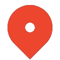 Punainen ikoni kartta.